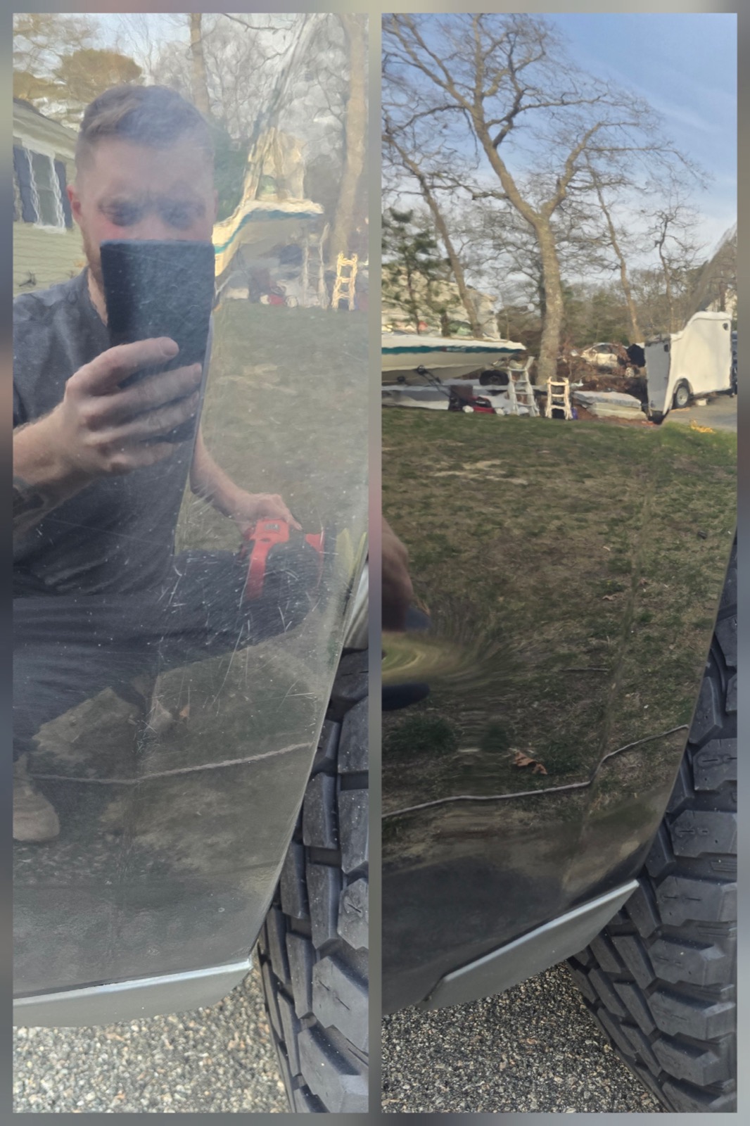 Truck hood and fender