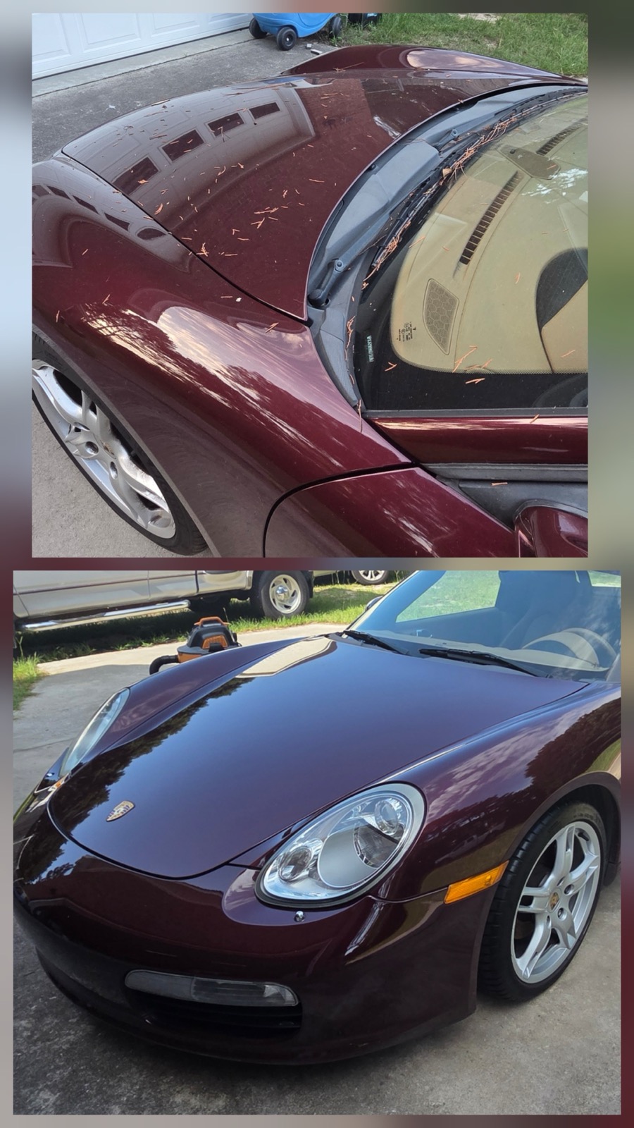 Porsche Boxster hood