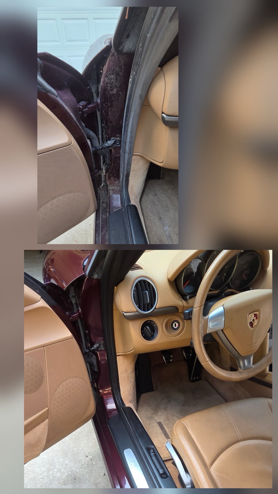 Porsche door jamb