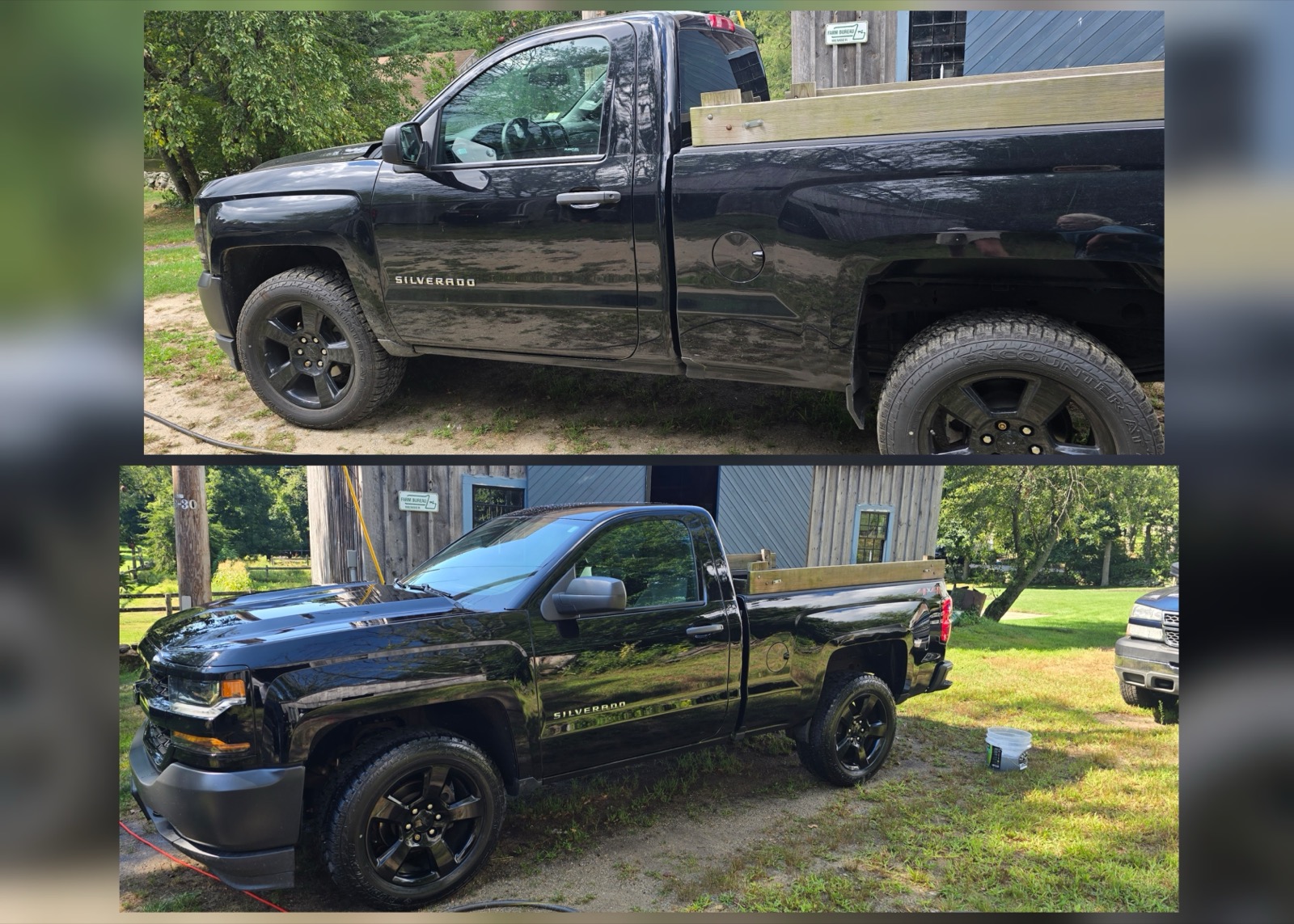 Chevy Silverado before and after